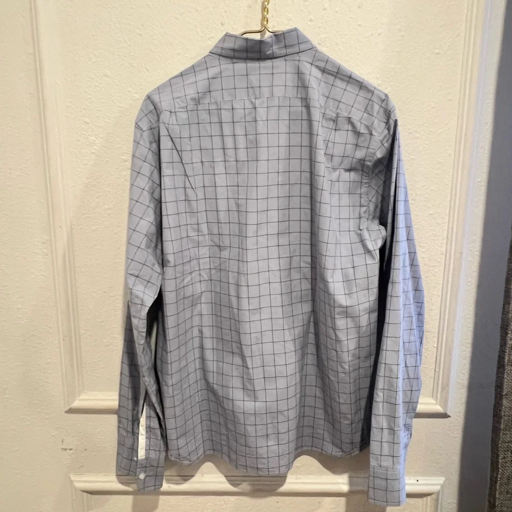 J. Crew Men's Blue Checkered Shirt
